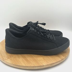 Kizik Prague Mens Size 9 Black Canvas Handsfree Low Top Shoes Sneakers